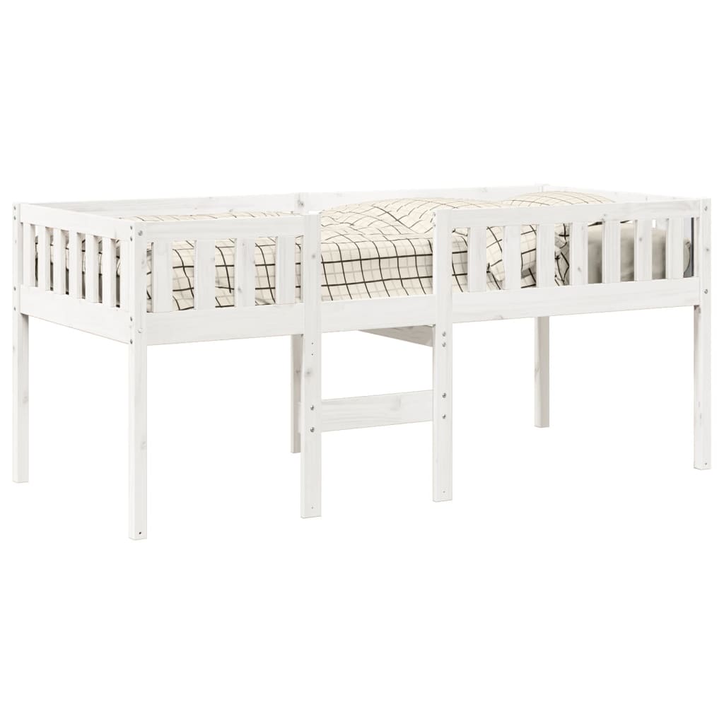 Barneseng uten madrass hvit 90x190 cm heltre furu