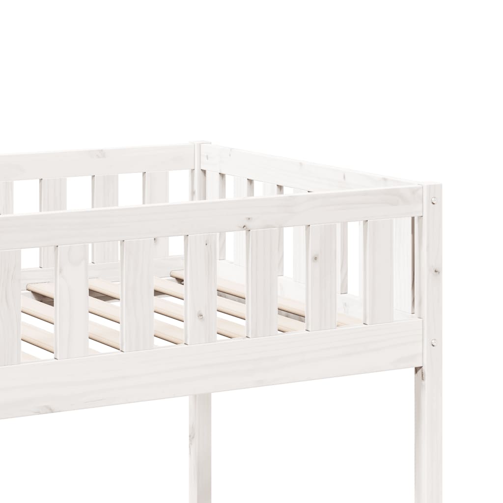 Barneseng uten madrass hvit 90x190 cm heltre furu
