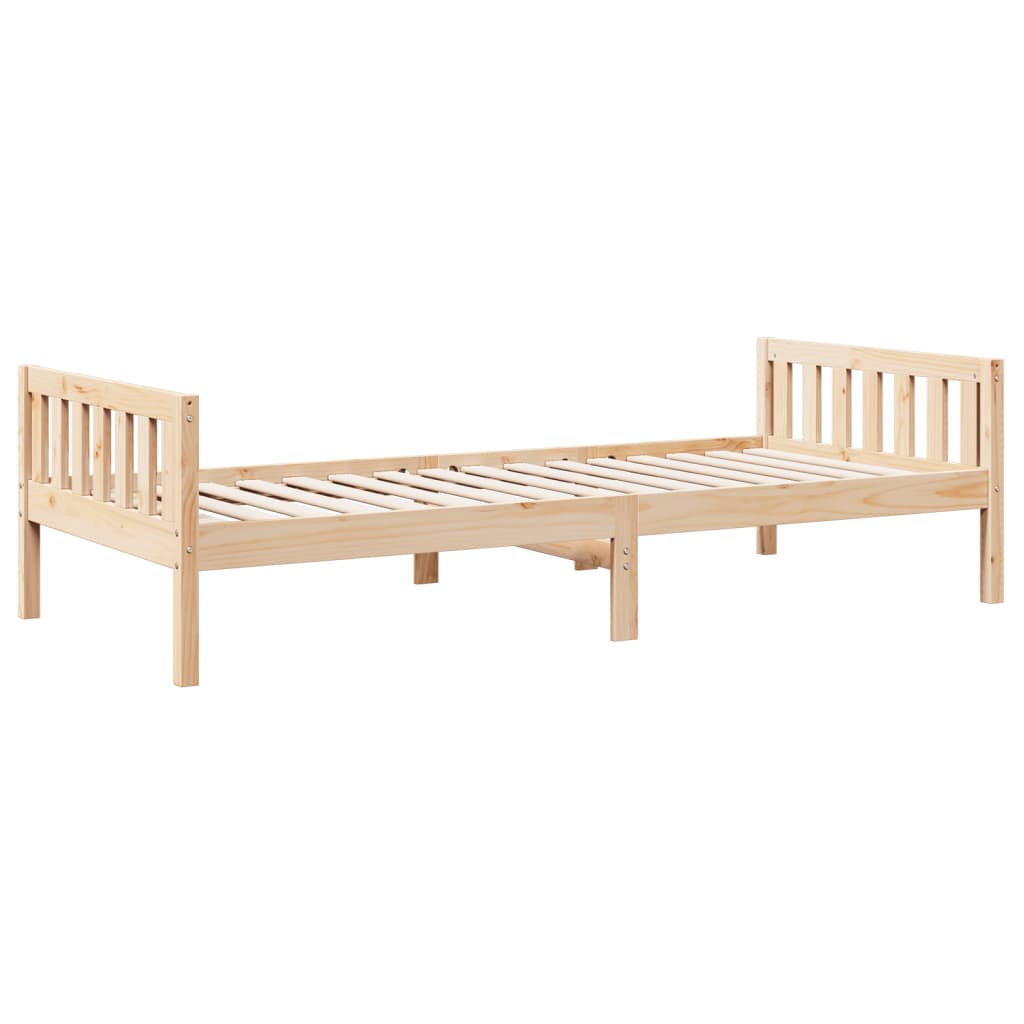 Barneseng uten madrass 80x200 cm heltre furu