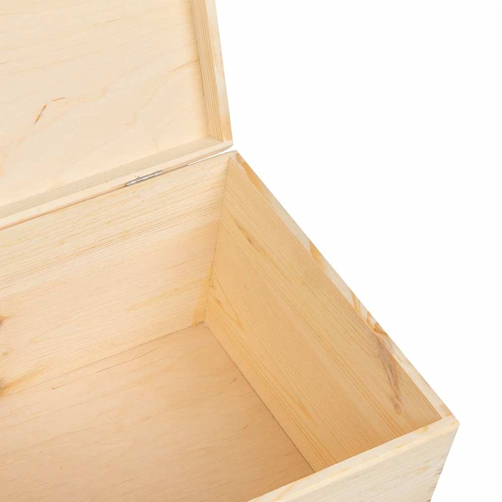 Trekasse med lokk 40x30x23 cm heltre furu