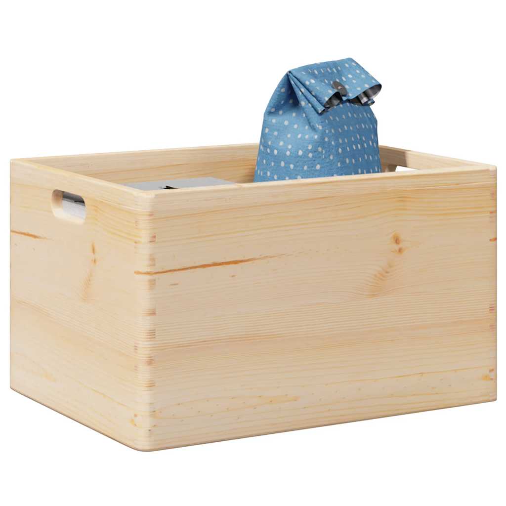 Trekasse med håndtak 40x30x23 cm heltre furu