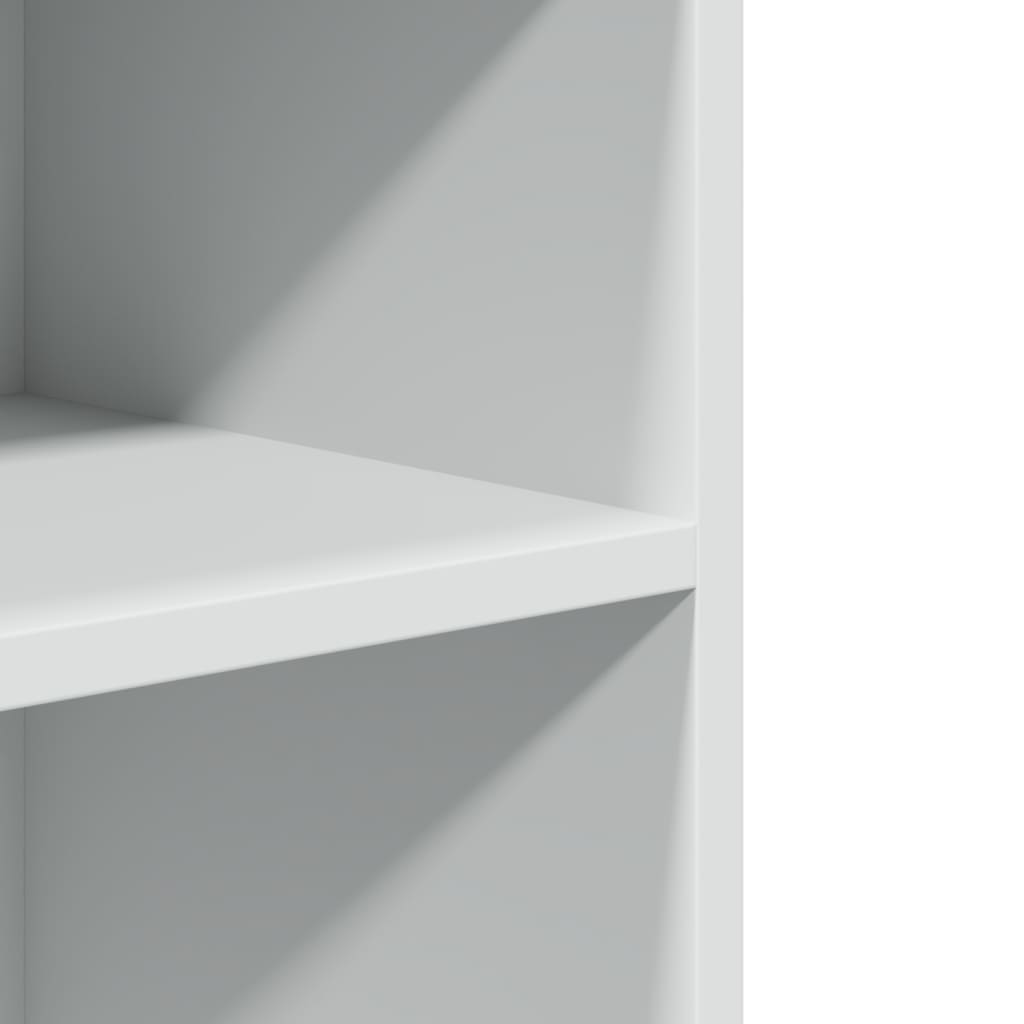 Sidebord med hjul hvit 55x60x78 cm konstruert tre