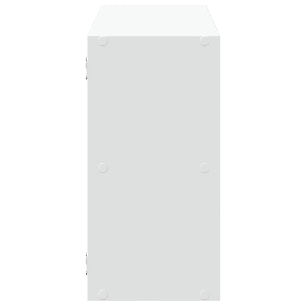 Vegghylle hvit 100x25x50 cm konstruert tre vidaXL
