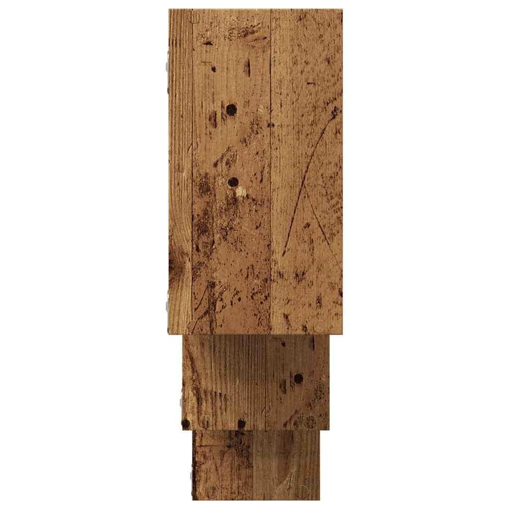 Vegghylle gammelt tre 159x18x66 cm konstruert tre vidaXL