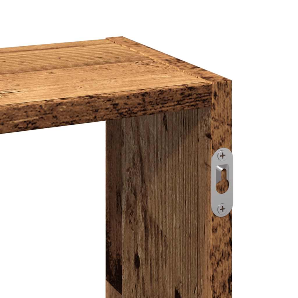 Vegghylle gammelt tre 159x18x66 cm konstruert tre vidaXL