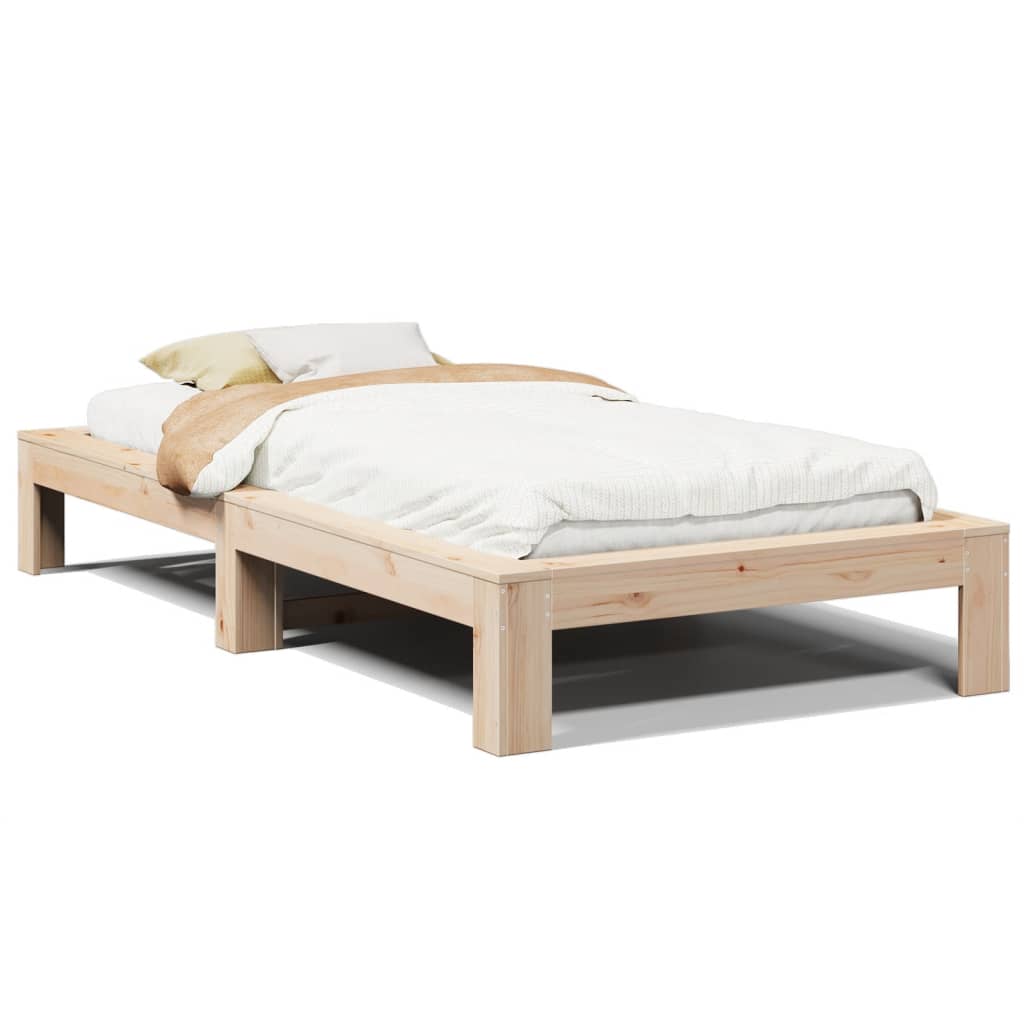 Sengeramme uten madrass 75x190 cm heltre furu