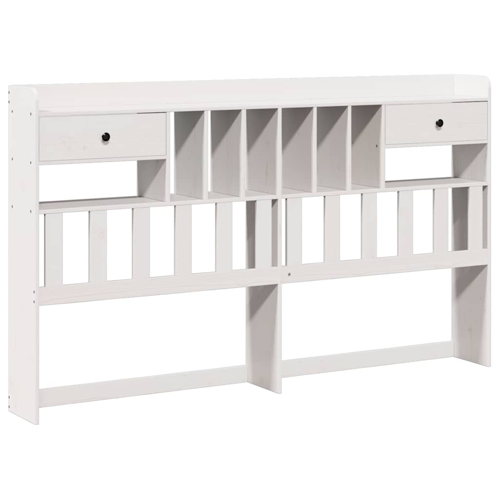 Hodegavl med oppbevaring hvit 180 cm heltre furu