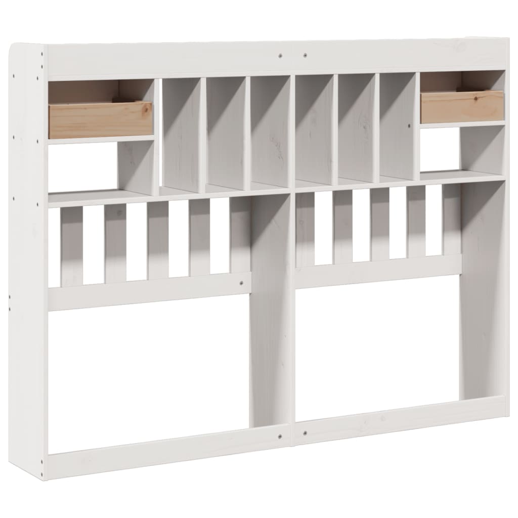 Hodegavl med oppbevaring hvit 160 cm heltre furu