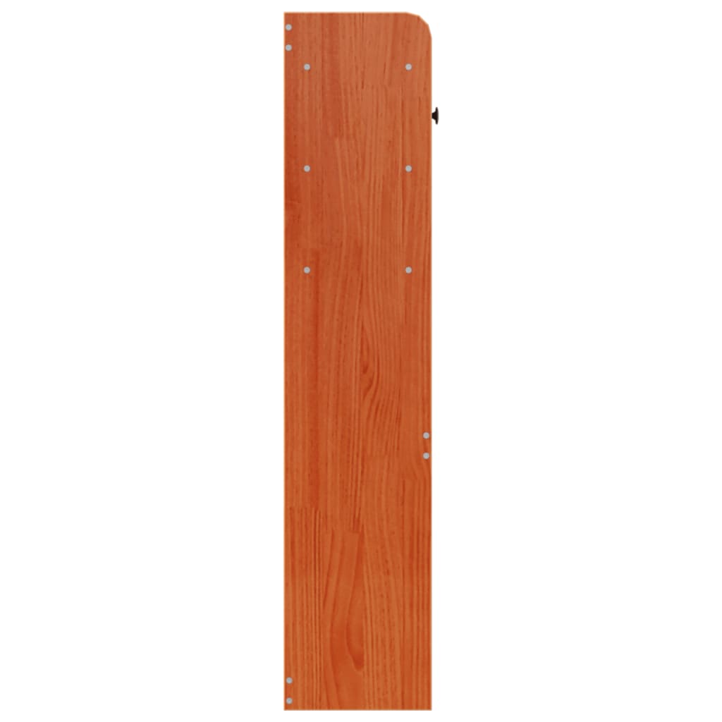 Hodegavl med oppbevaring voksbrun 75 cm heltre furu
