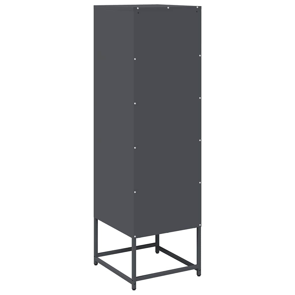 Highboard Antrasitt 36x39x123 cm Kaldvalset stål