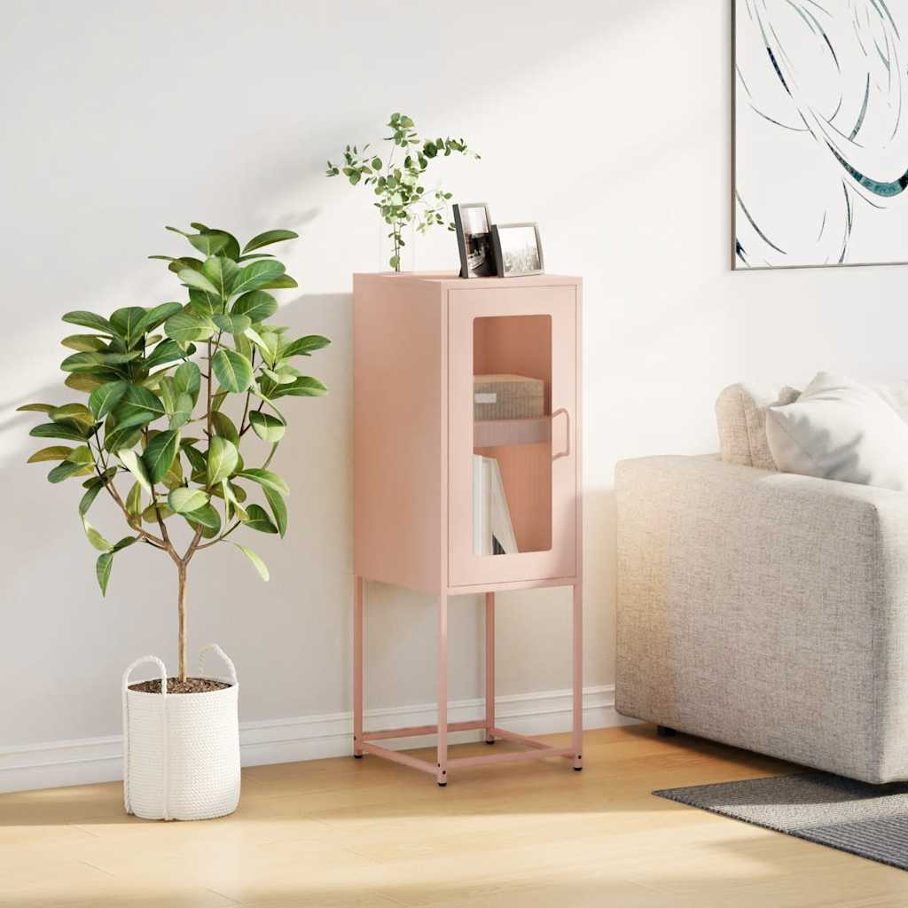 Skjenk Rosa 36x39x107 cm Kaldvalset Stål