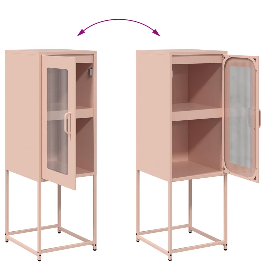 Skjenk Rosa 36x39x107 cm Kaldvalset Stål