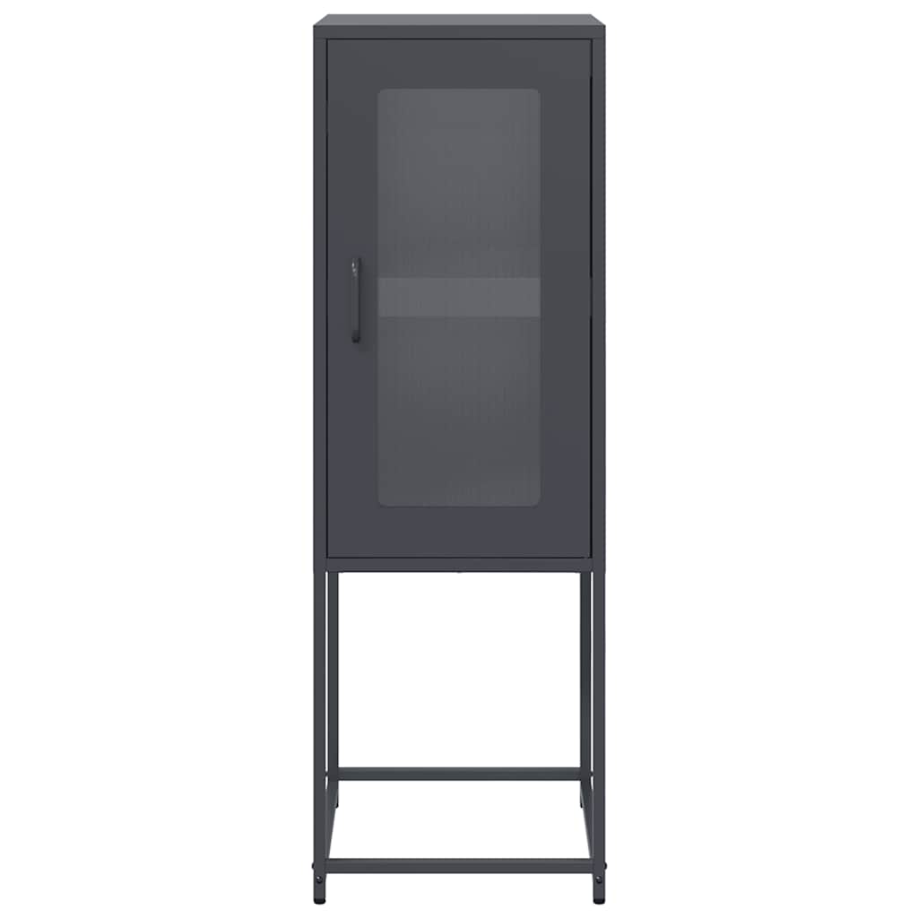 Skjenk Antrasitt 36x39x107 cm Kaldvalset Stål