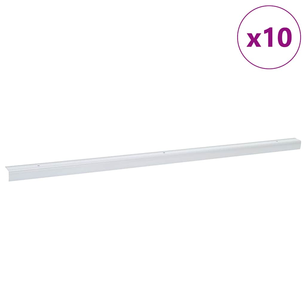 Trappeneser 10 pcs sølv 67 x 3.5 x 3 cm Aluminium
