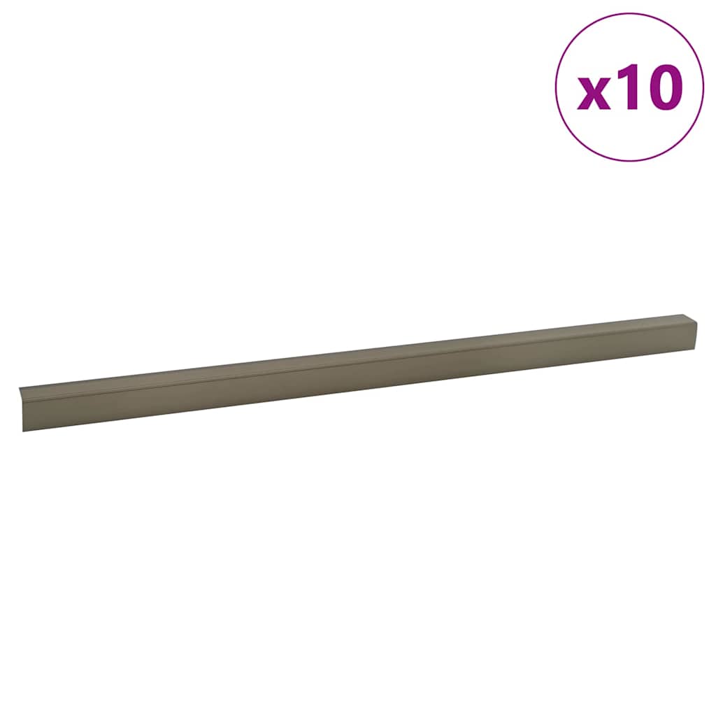 Trappeneser 10 pcs champagne 67 x 3.5 x 3 cm Aluminium