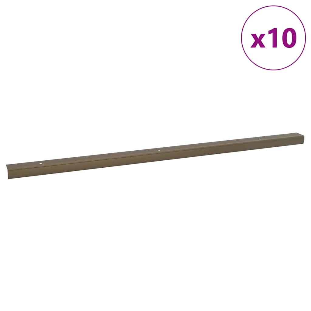 Trappeneser 10 pcs Brun 67 x 3 x 2 cm Aluminium
