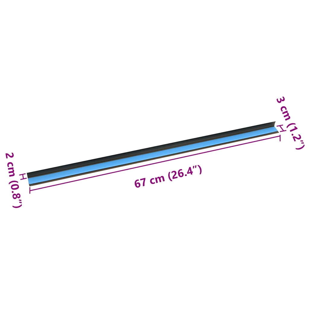 Trappeneser 10 pcs Brun 67 x 3 x 2 cm Aluminium