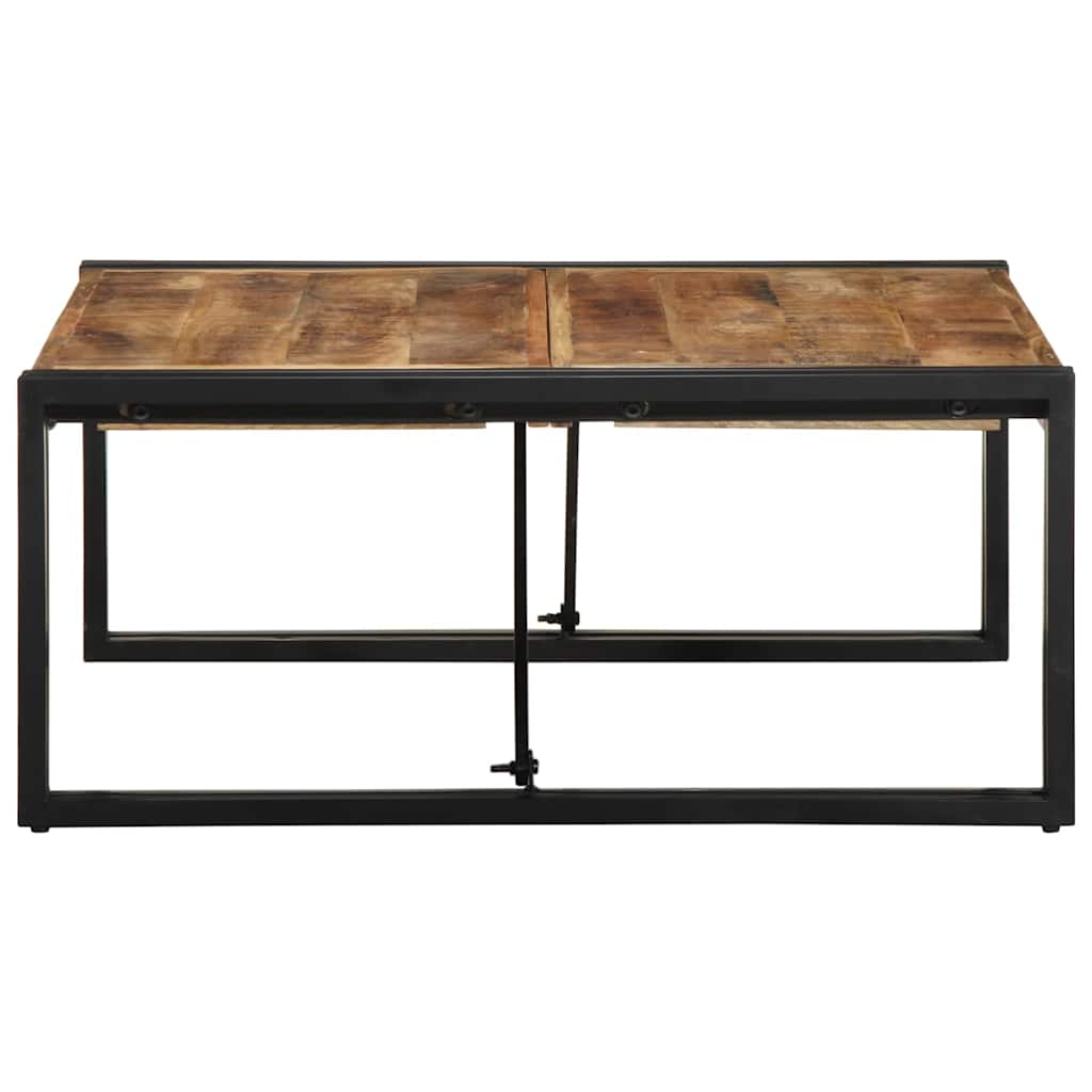 Salongbord 80x80x35 cm grovt heltre mangotre