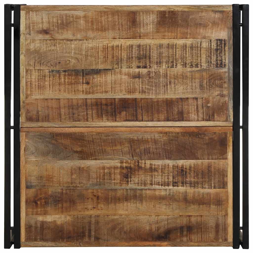 Salongbord 80x80x35 cm grovt heltre mangotre