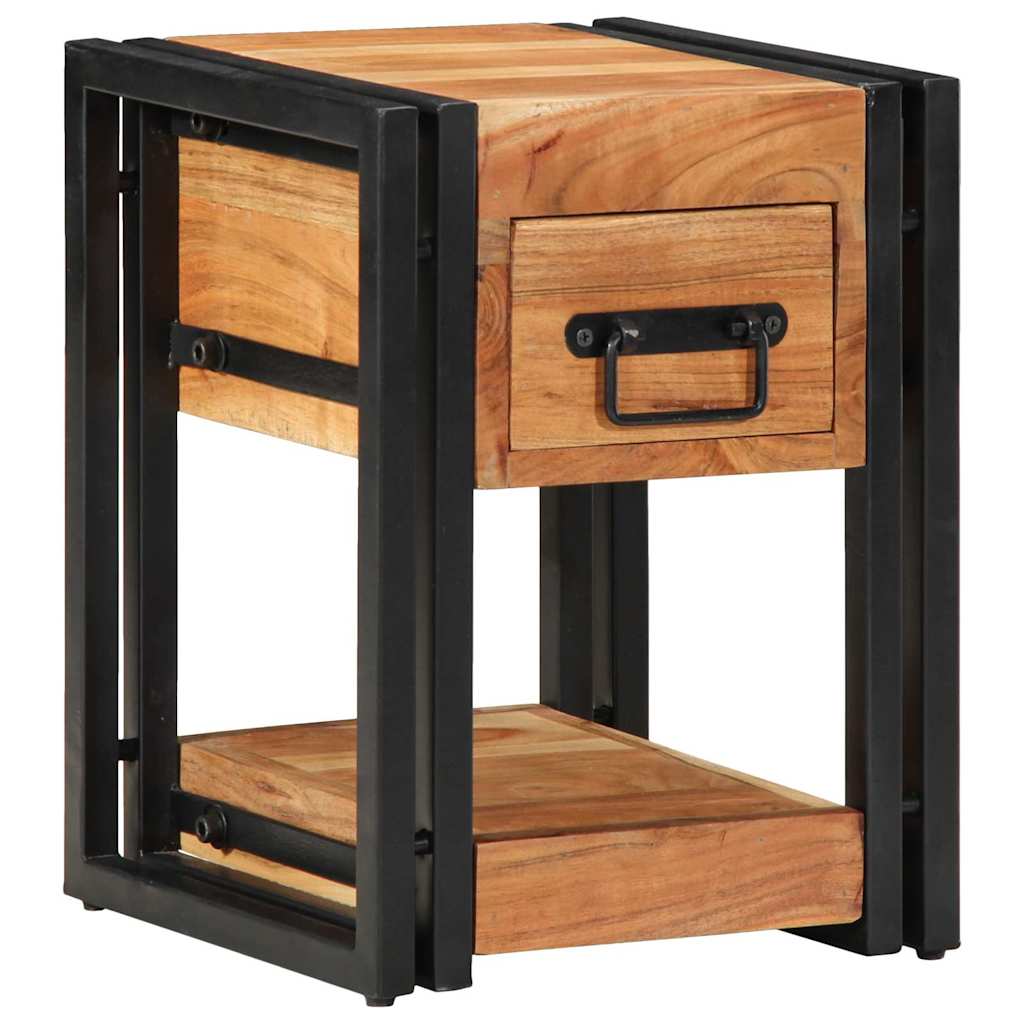 Nattbordskap 2 pcs Brun 30 x 30 x 40 cm Solid akasietre