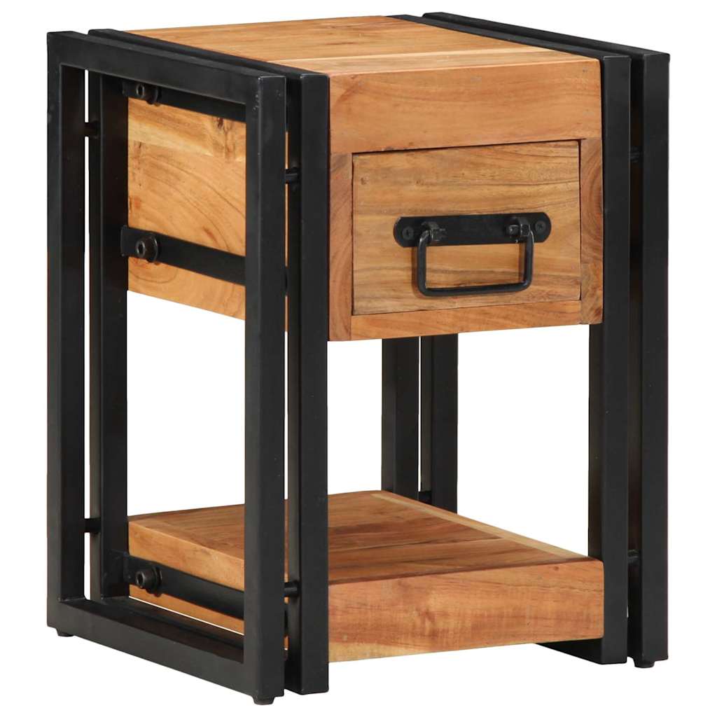 Nattbordskap 2 pcs Brun 30 x 30 x 40 cm Solid akasietre
