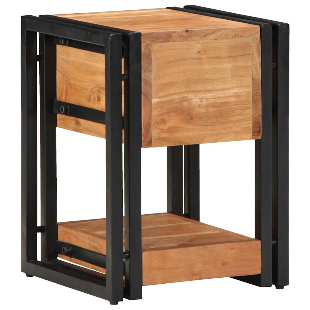 Nattbordskap 2 pcs Brun 30 x 30 x 40 cm Solid akasietre
