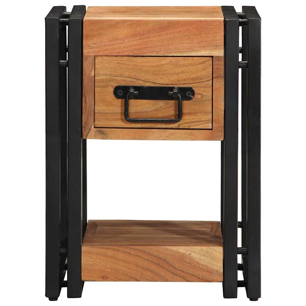 Nattbordskap 2 pcs Brun 30 x 30 x 40 cm Solid akasietre
