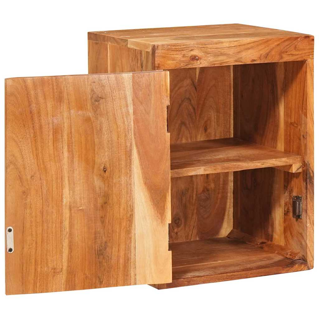 Nattbord 2 pcs Brun 35 x 33 x 48 cm Solid akasietre