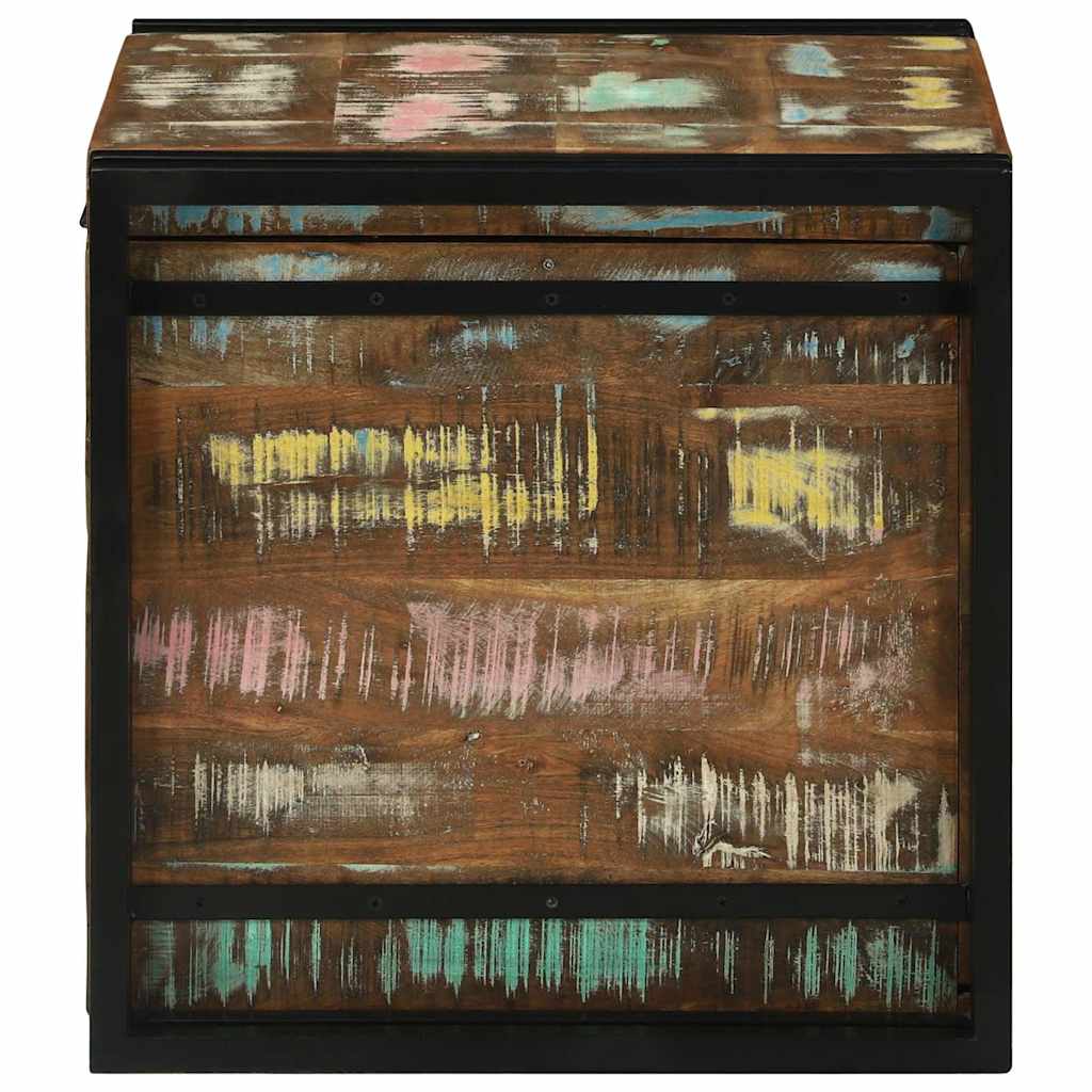 Lagringsboks Brun og svart 50 x 50 x 50 cm Massiv Reclaim Tre