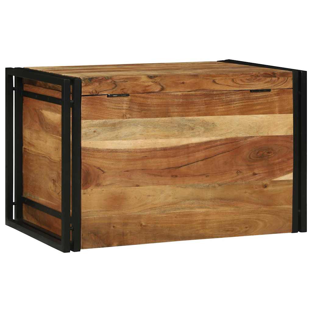 Lagringsboks Brun og svart 80 x 50 x 50 cm Akasietre