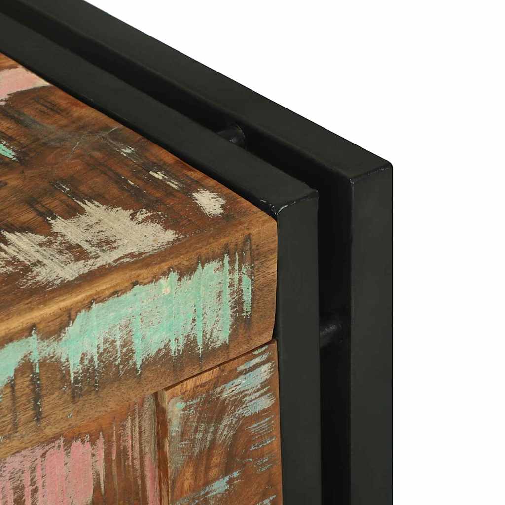 Lagringsboks Brun og svart 40 x 40 x 40 cm Solid akasietre
