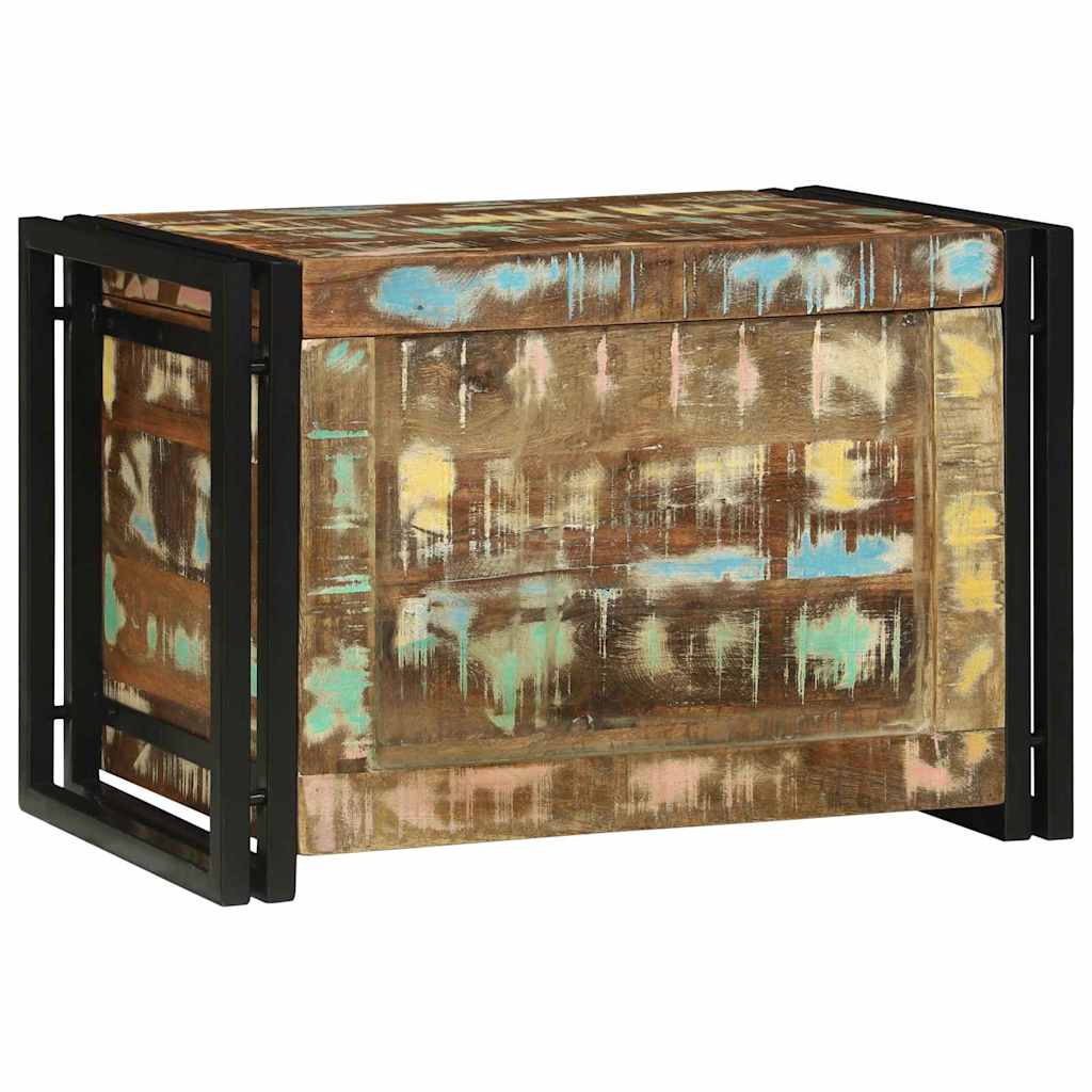 Lagringsboks Brun og svart 60 x 40 x 41 cm gjenvunnet tre