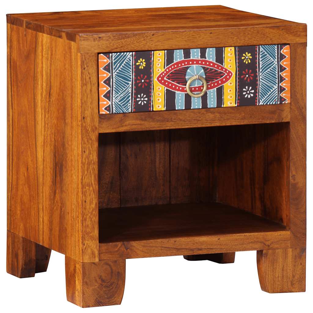 Nattbord 2 stk 40x35x45 cm heltre akasie