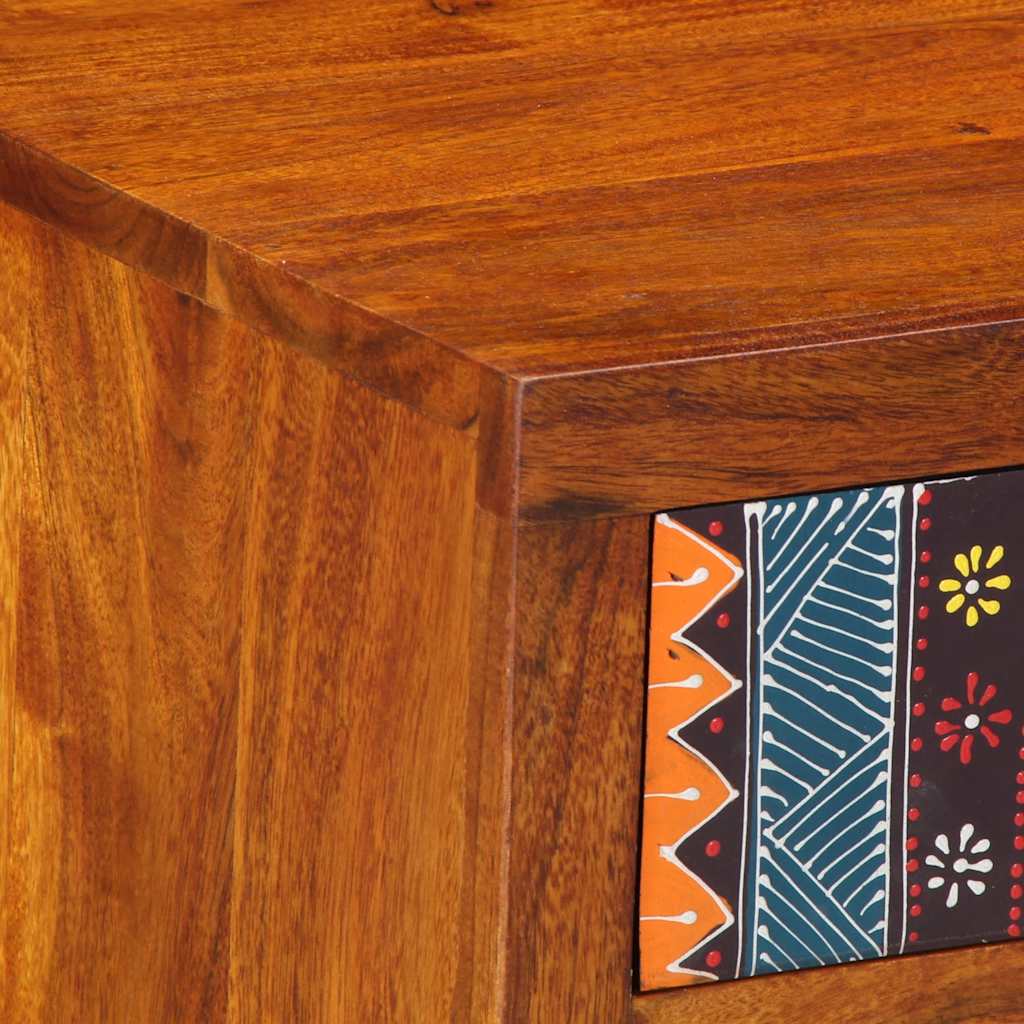 Nattbord 2 stk 40x35x45 cm heltre akasie
