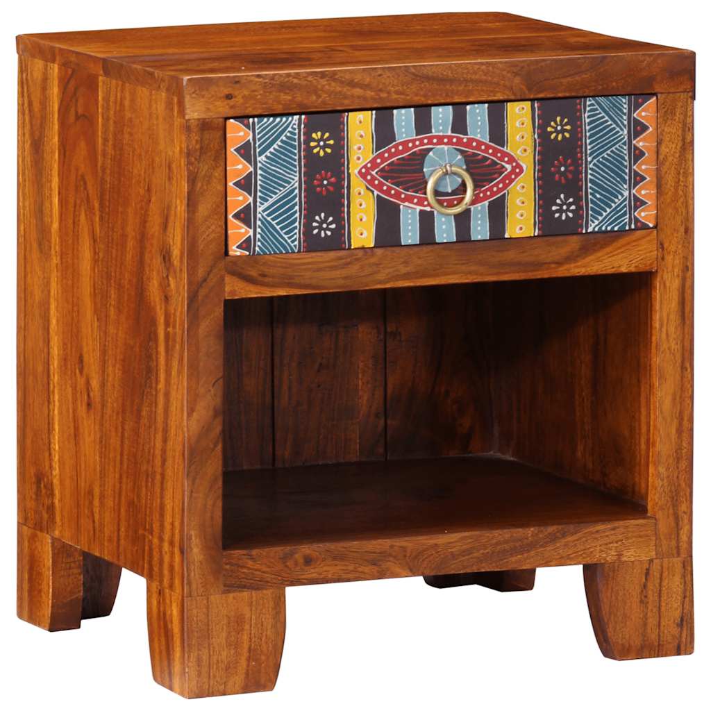 Nattbord 2 stk 40x35x45 cm heltre akasie
