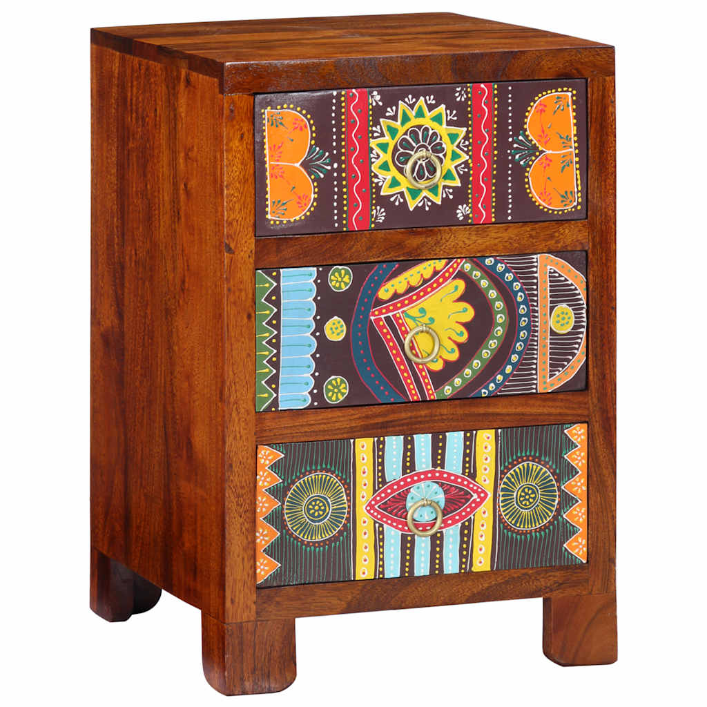 Nattbord 40x40x60 cm heltre akasie