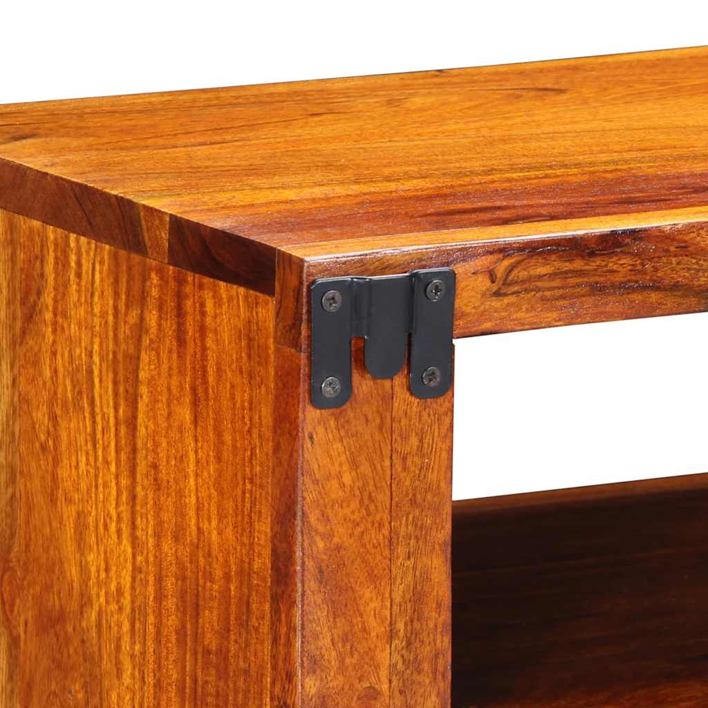 Veggmontert TV-skap flerfarget 90x30x30 heltre akasie