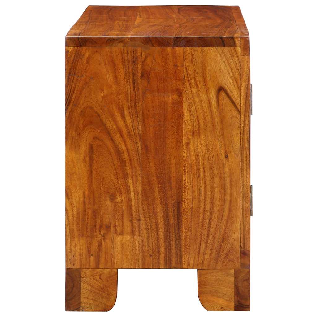 TV-skap flerfarget 90x30x45 heltre akasie