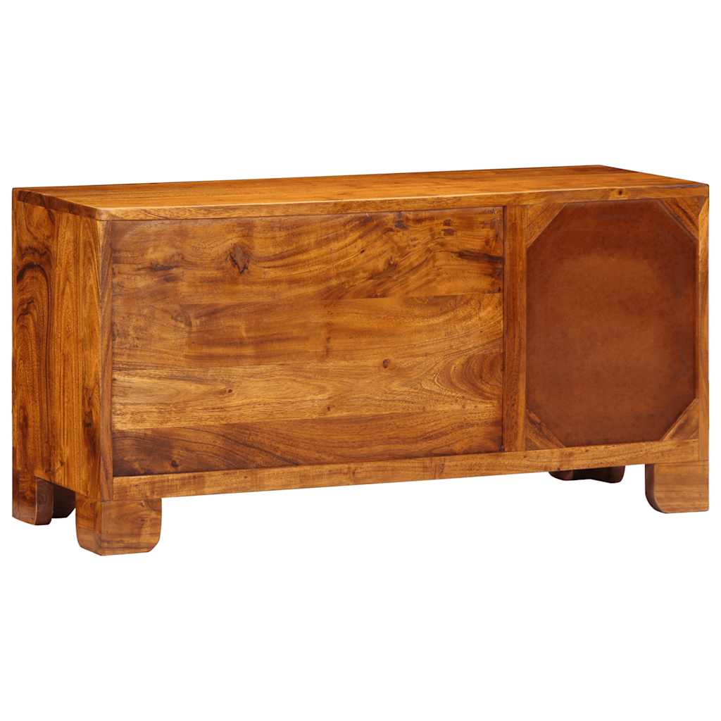 TV-skap flerfarget 90x30x45 heltre akasie