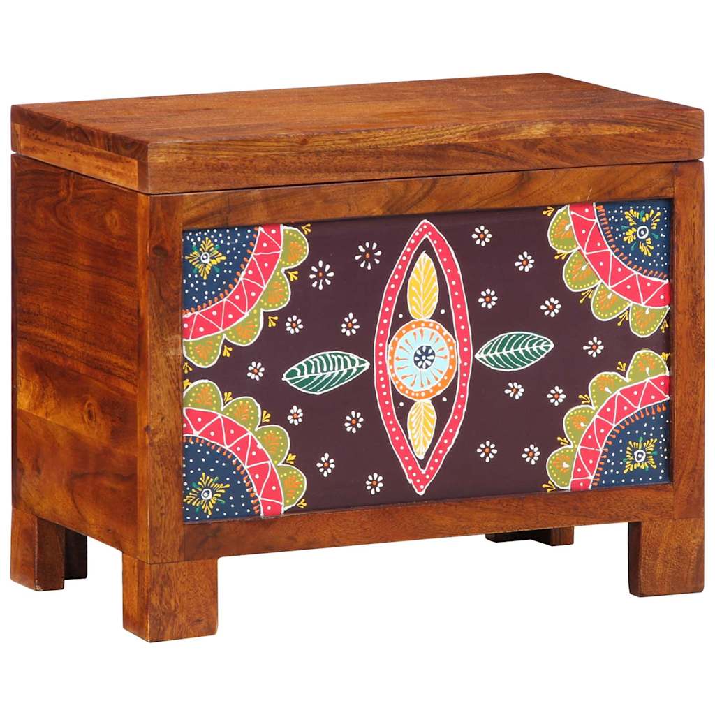 Lagringsboks Flerfarget 50 x 30 x 40 cm heltre akasie