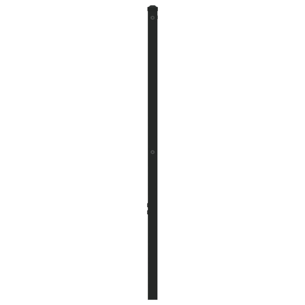 Utskiftbar sengegavl røkt eik 75 cm jern og konstruert tre