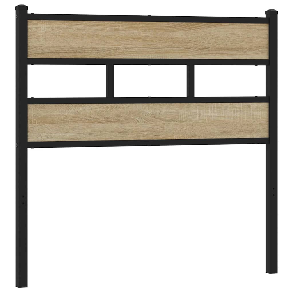 Utskiftbar sengegavl sonoma eik 107 cm jern og konstruert tre vidaXL