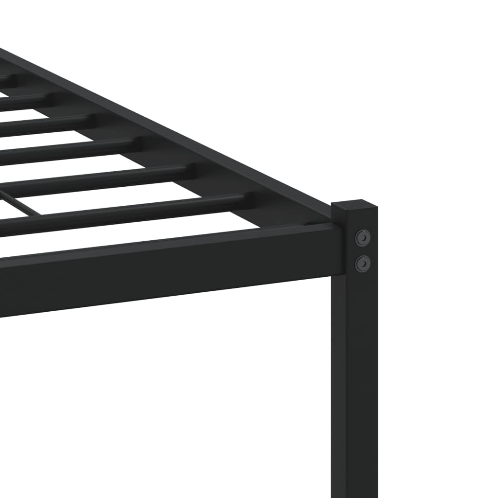 Sengeramme uten madrass med hodegavl brun eik 120x200 cm