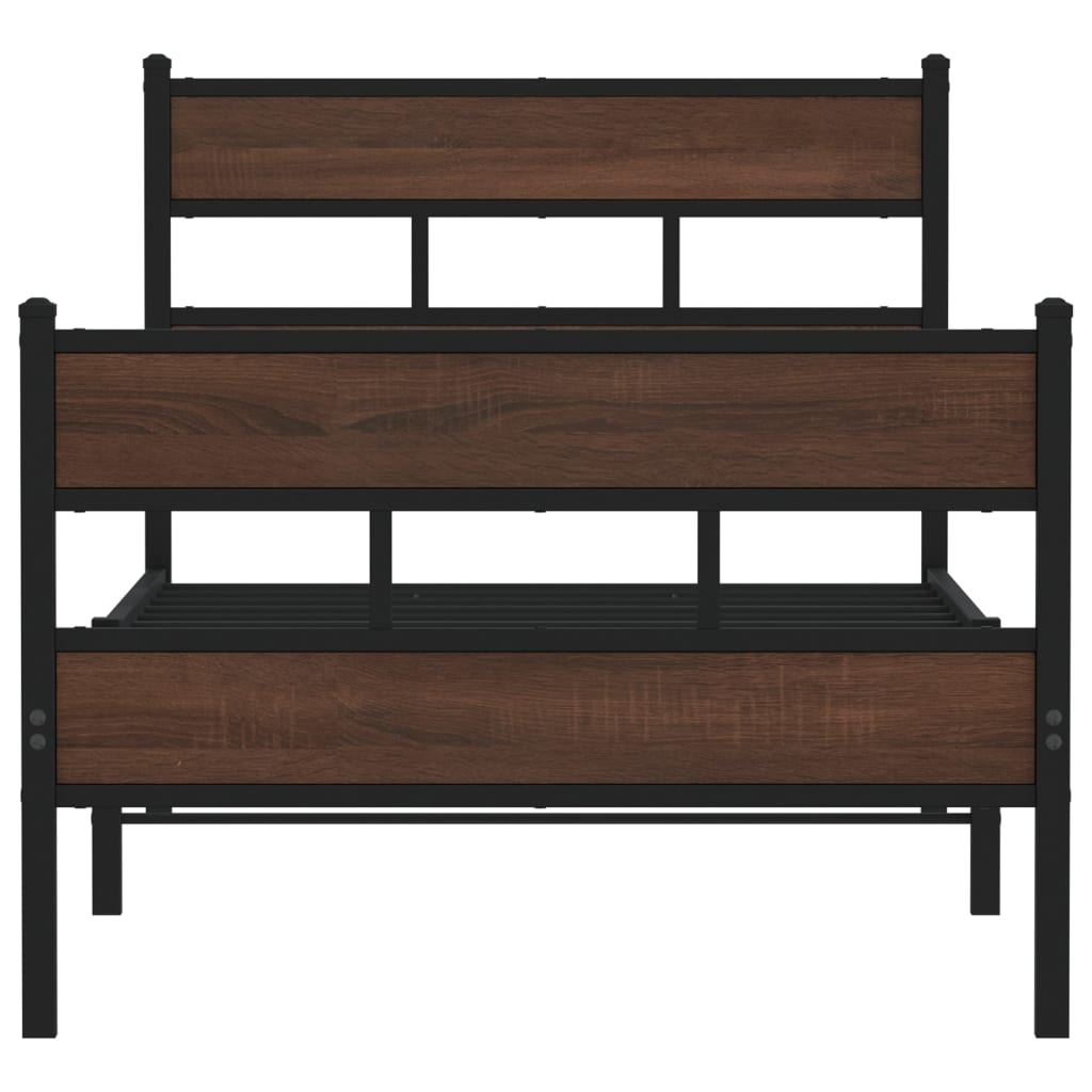 Sengeramme uten madrass med hodegavl og fotgavl 80x200 cm