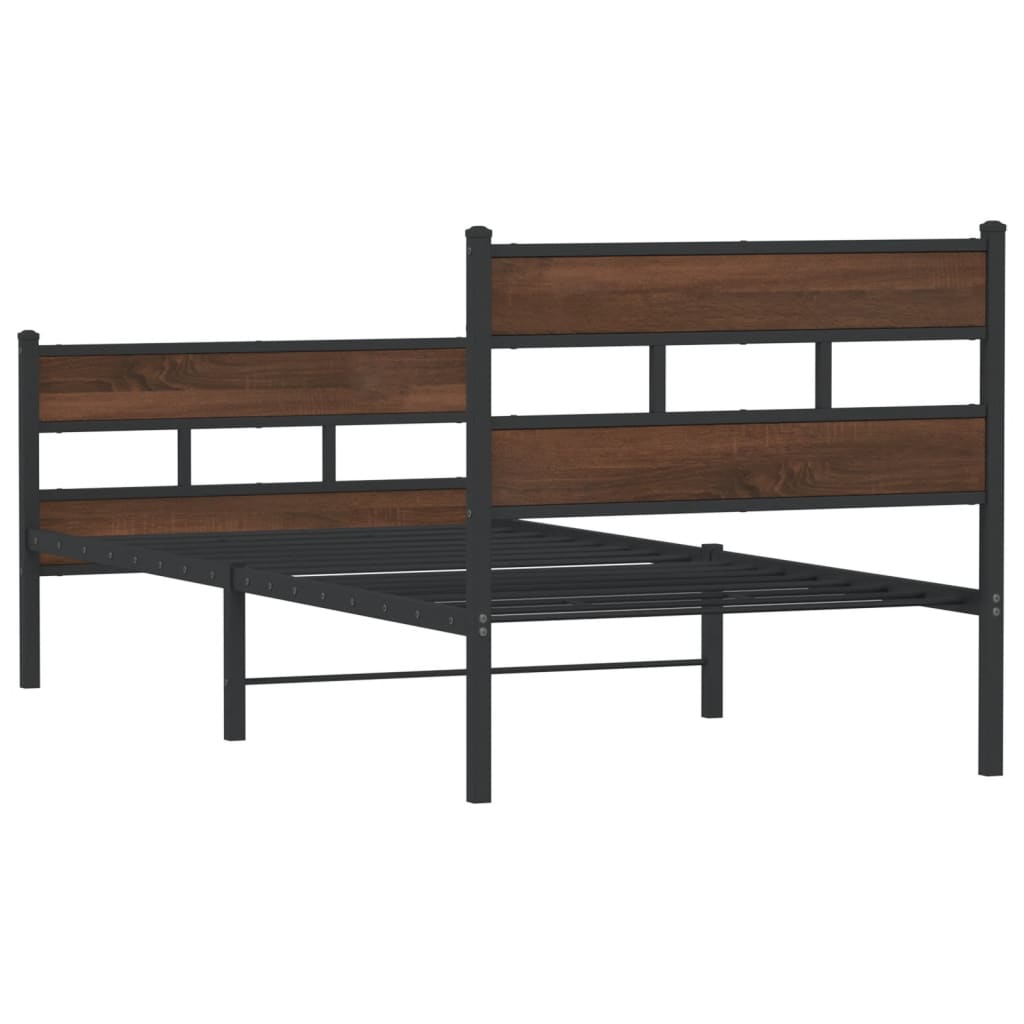 Sengeramme uten madrass med hodegavl og fotgavl 100x200 cm