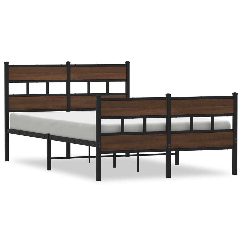 Sengeramme uten madrass med hodegavl og fotgavl 120x200 cm