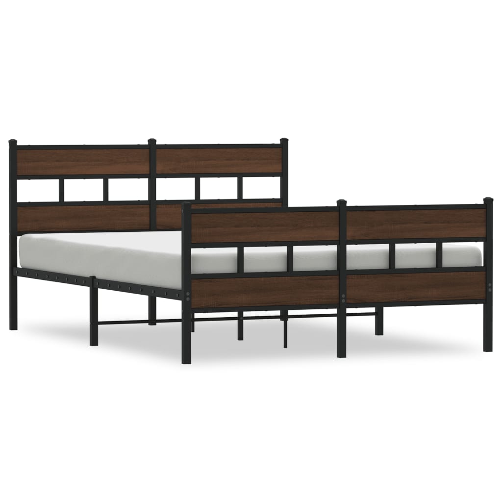 Sengeramme uten madrass med hodegavl og fotgavl 137x190 cm