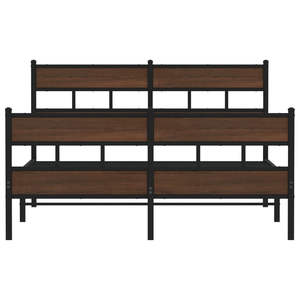 Sengeramme uten madrass med hodegavl og fotgavl 137x190 cm