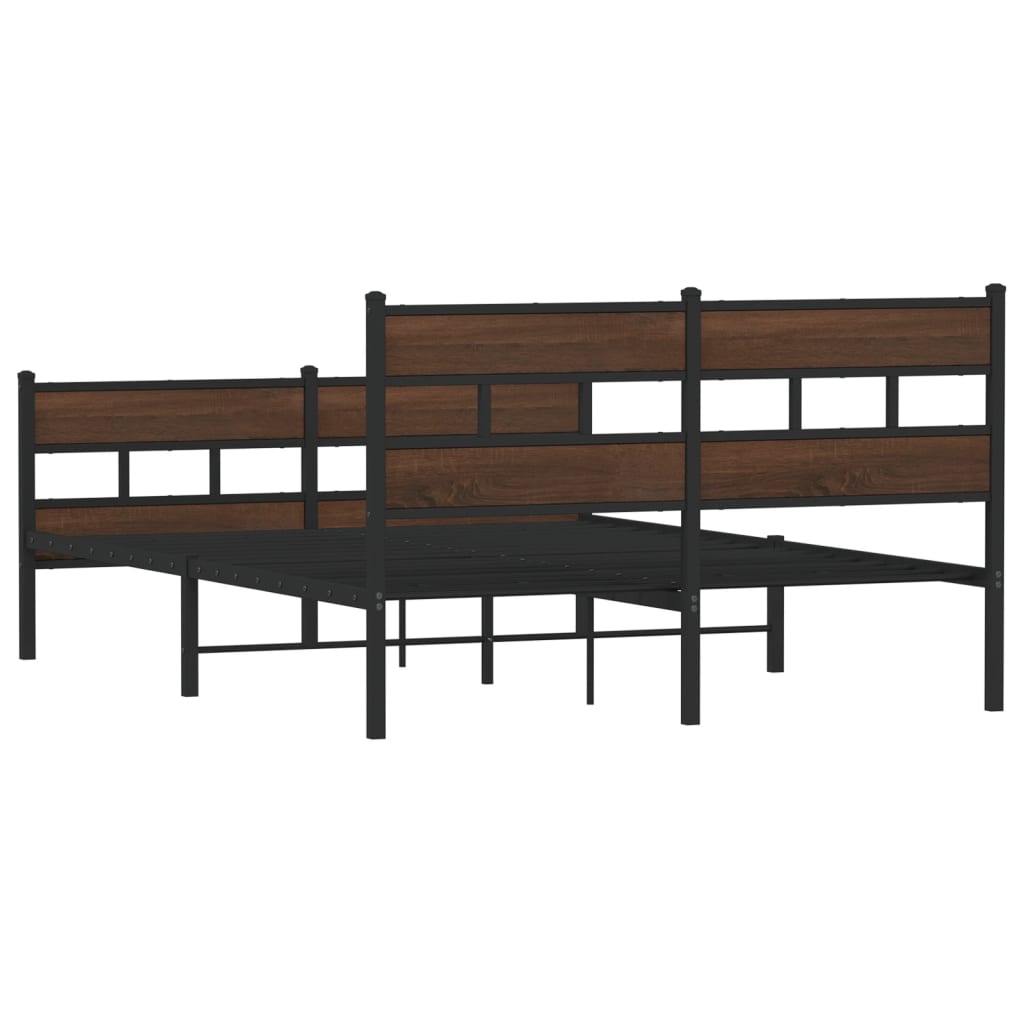 Sengeramme uten madrass med hodegavl og fotgavl 137x190 cm