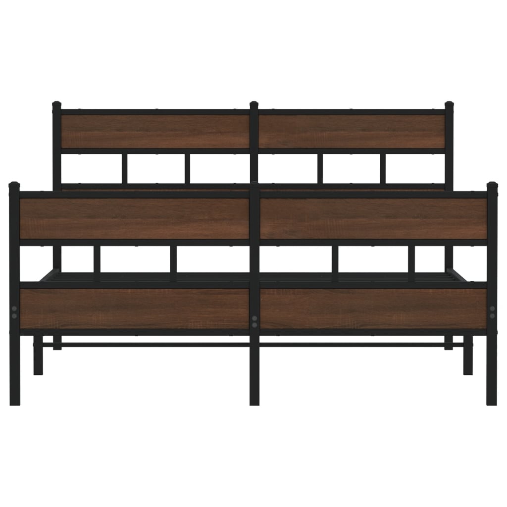 Sengeramme uten madrass med hodegavl og fotgavl 140x190 cm